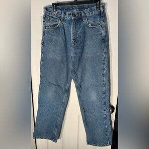 Carhartt Men's Relaxed Fit Straight Leg Flannel Lined Denim Jeans 31 x 32